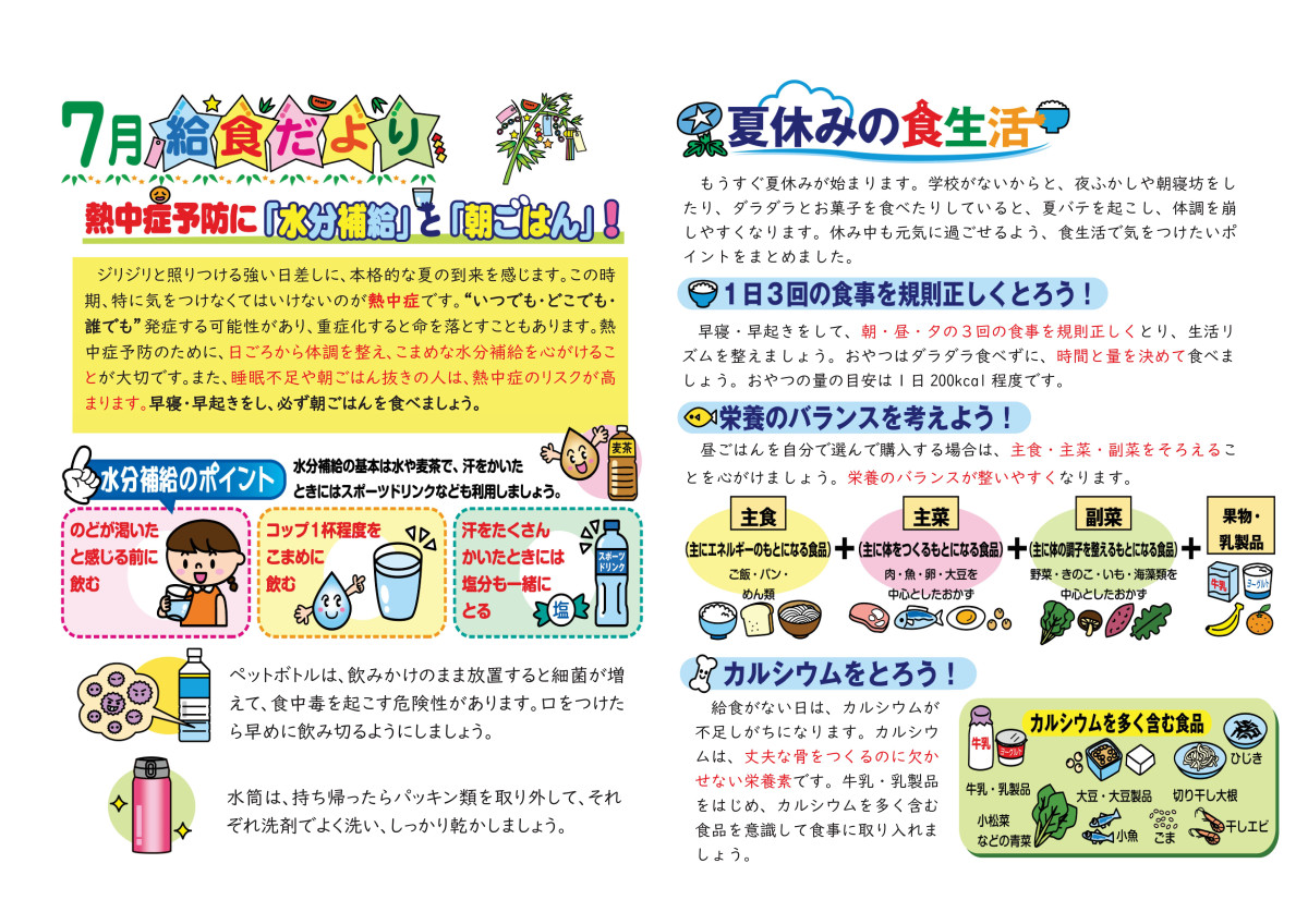 R7 7月給食だより(中)